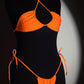 RHINESTONE BIKINI BOTTOM - ORANGE