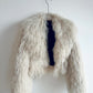 GENUINE MONGOLIAN FUR COAT - CREAM